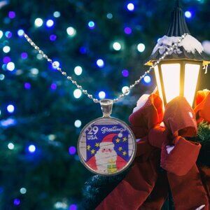 Handmade Original Stamp Pendant Necklace